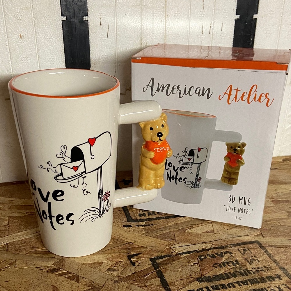 🆕American Atelier Love Notes 3D Mug